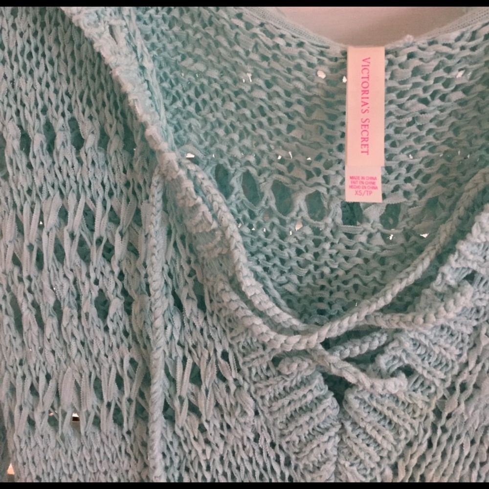 Victoria's Secret Open Knit Hoodie Dress